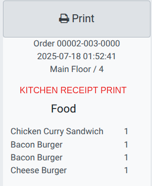 Print Kitchen Receipt After Validate || POS Kitchen Receipt Category wise || POS Order Receipt Category wise