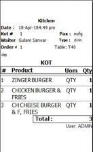 Print Kitchen Receipt After Validate || POS Kitchen Receipt Category wise | Kitchen Receipt Category wise
