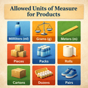 Allowed Units of Measure for Products | Allowed Product UOM